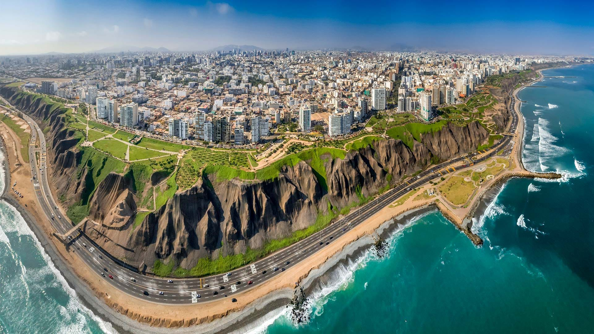 Miraflores Und Costa Verde Fenster Zum Pazifik