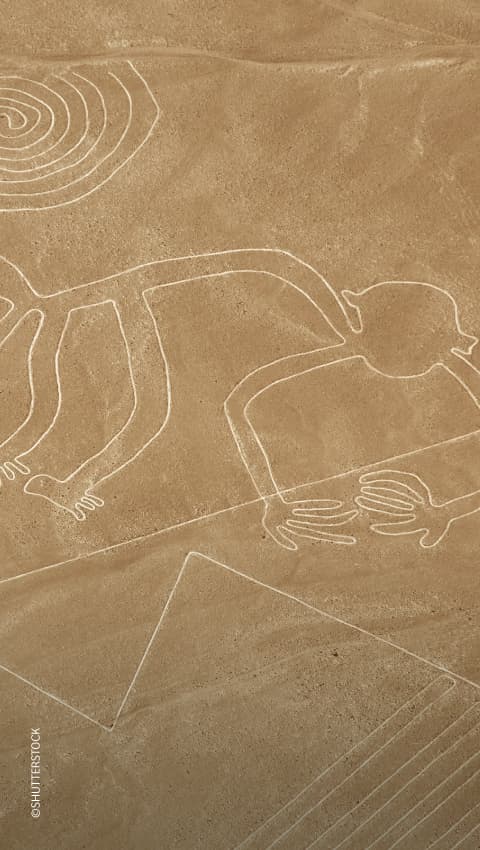 Luftaufnahme der Nazca-Linien