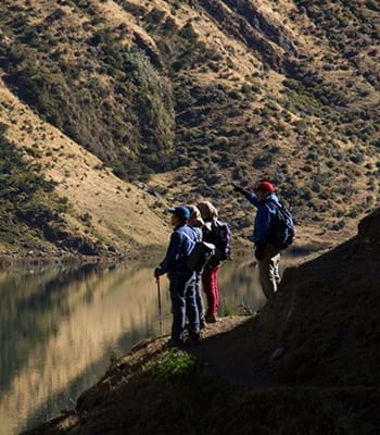 Wanderung durch die Bergwelt