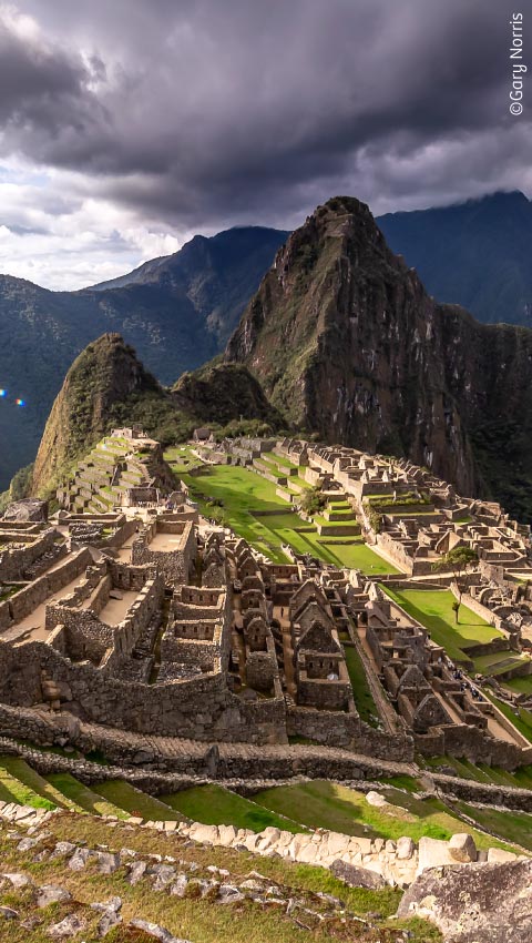 Panoramic view of Machupicchu.