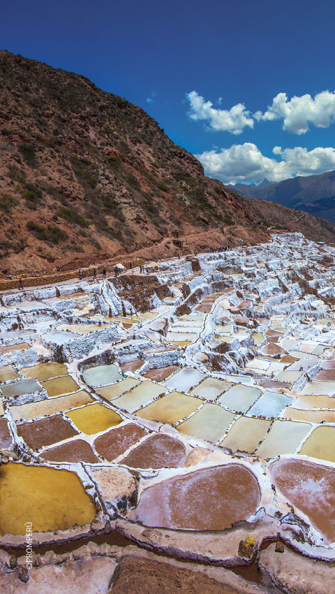 Salinas de Maras, man-made salt mines near Cusco, Peru