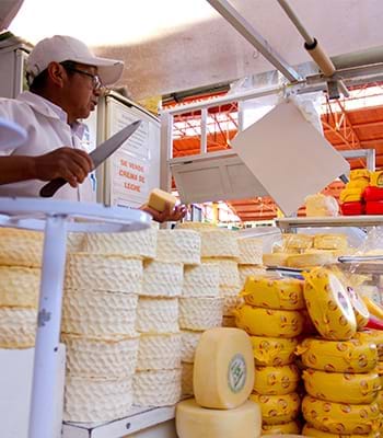 Dairy products from the area of the Leymebamba Museum