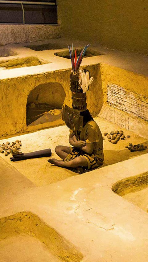 Representation of a Sicán culture tomb