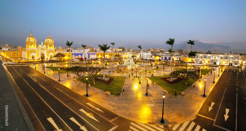 Plaza de Armas de la ciudad de Trujillo