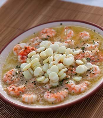 Gastronomía típica chiclayana en Huaca Rajada