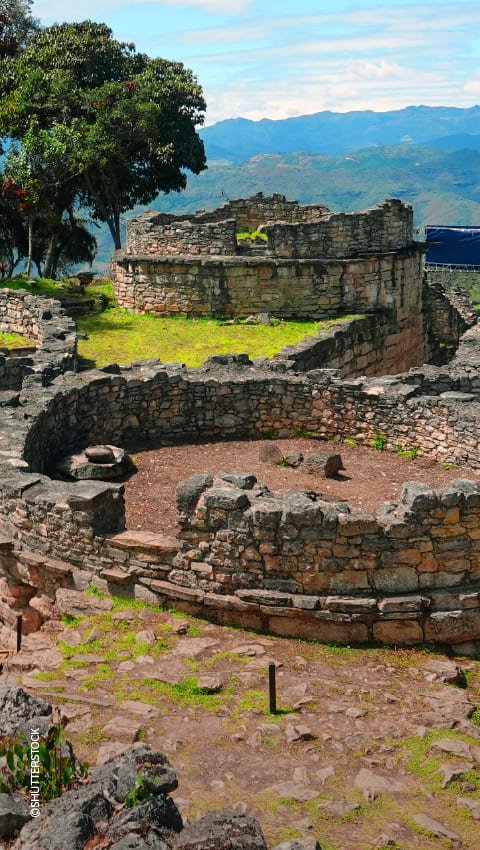 Sitio arqueológico de Kuélap cerca de Chachapoyas