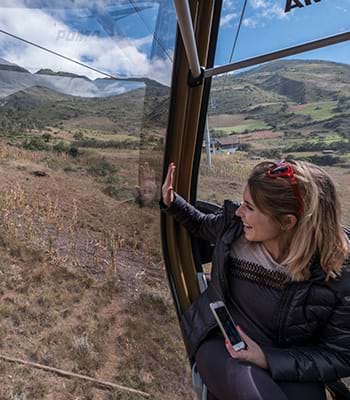 Fotografías desde telecabinas en Kuélap