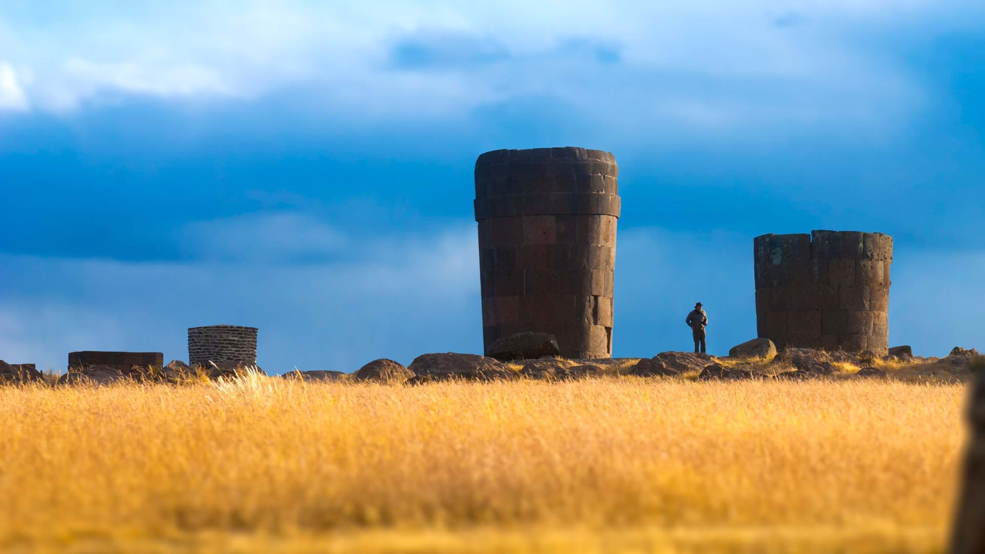 Chullpas de Sillustani dans les alentours du Lac Titicaca