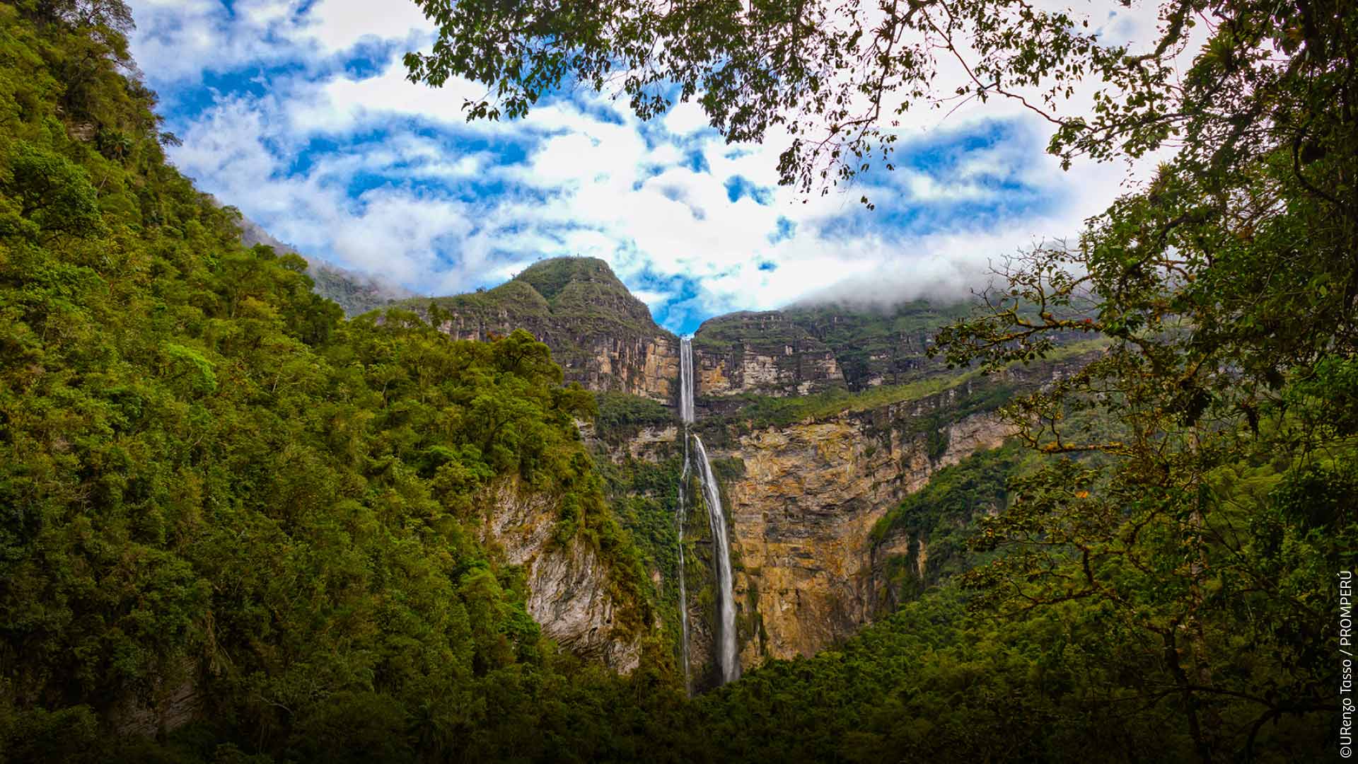 Vue sur la Catarata Gocta.