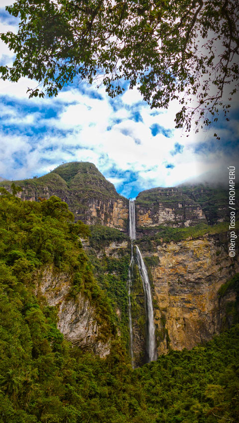 Vue sur la Catarata Gocta.