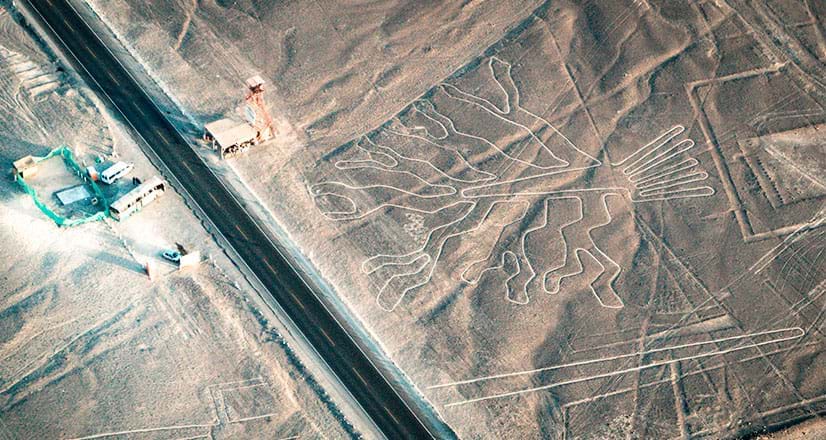 Linee di Nasca viste dal cielo
