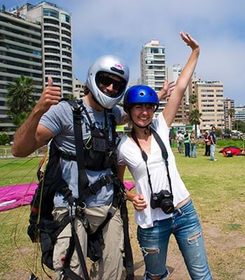 Sobrevoo em parapente por Miraflores