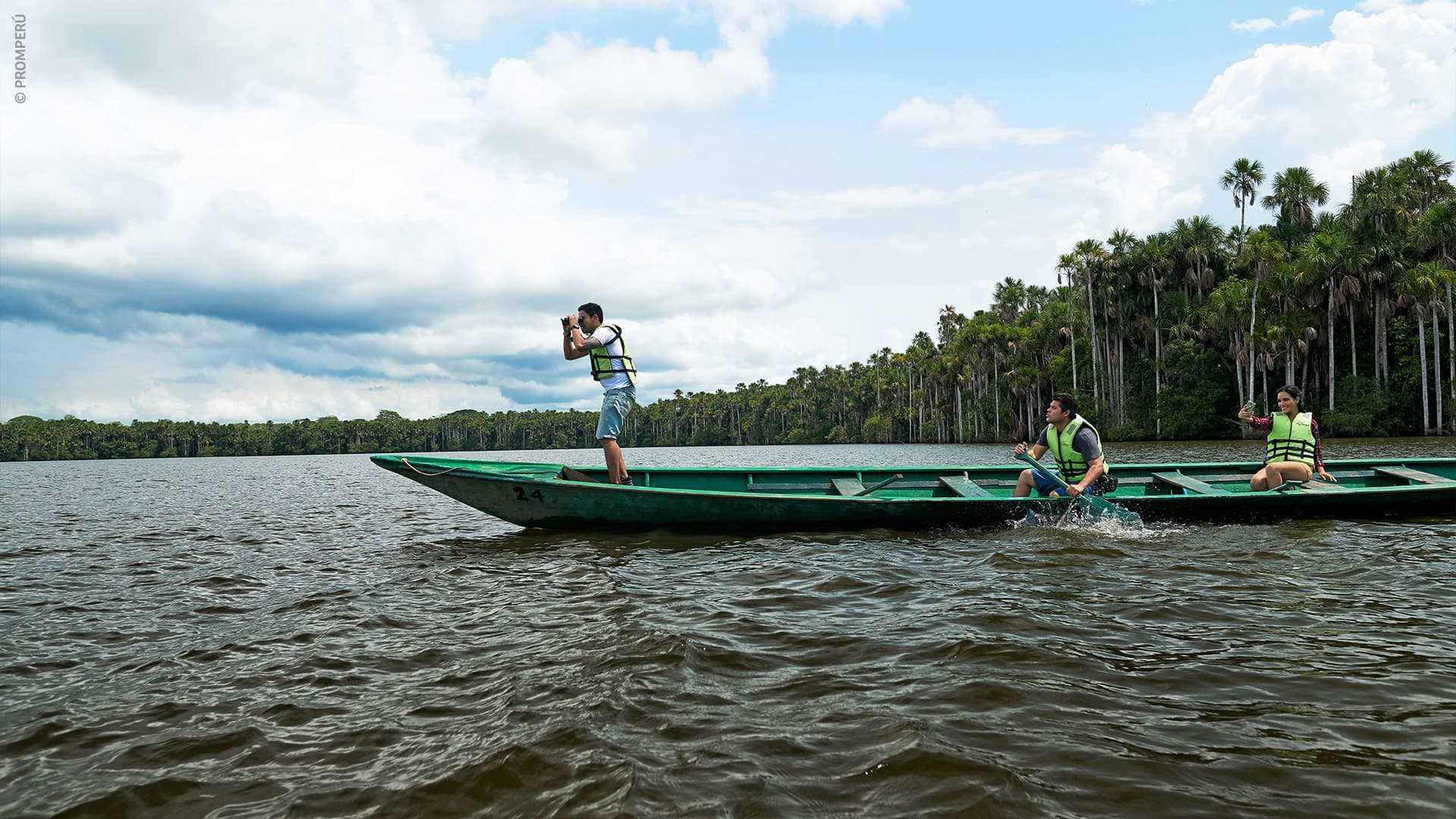 Tourists at Lake Sandoval