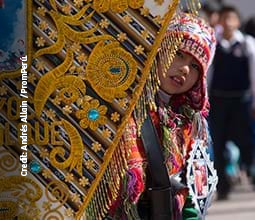 Procession during Corpus Christi in Cuzco