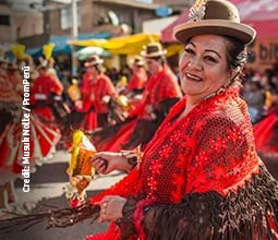 Typical dance of La Diablada