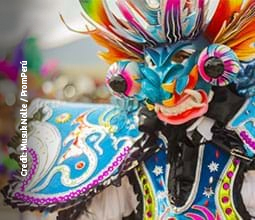 Typical dancers during the Festival of the Virgin of La Candelaria