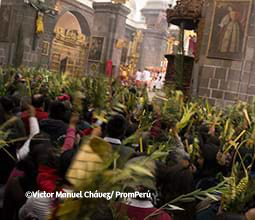 Celebration of Palm Sunday in Cuzco