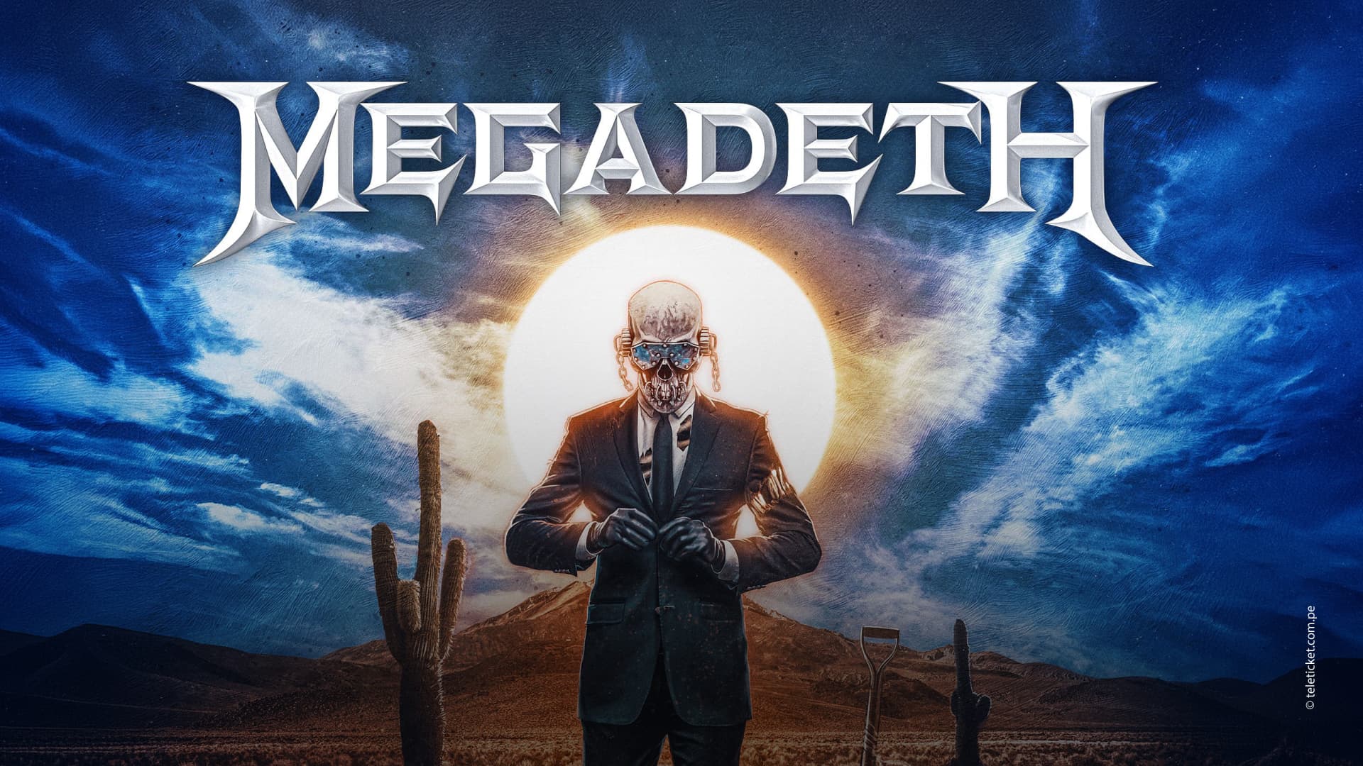 Megadeth Lima 2026 concert banner