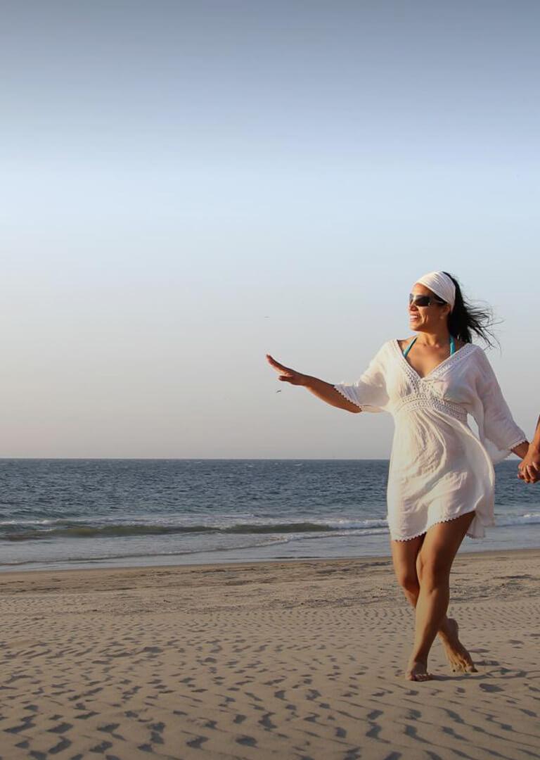 Pareja en la playa