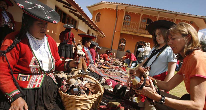 Mercado textil de Cusco