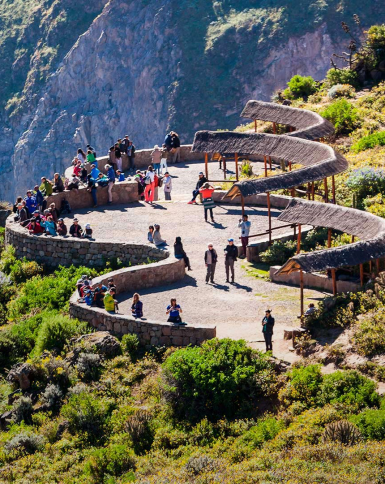 Blick auf das Colca-Tal und seine Umgebung