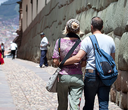 Tourism in the Center of Cusco