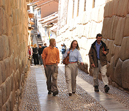 Tourism in the Center of Cusco
