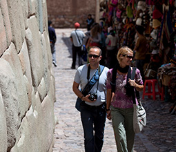 Tourism in the Center of Cusco