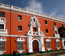 Colonial homes in Trujillo