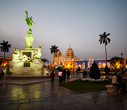 Main square of the city of Trujillo