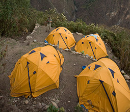 Tents on the Inca Trail