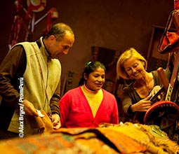 Huilloc textiles are in high demand among tourists.