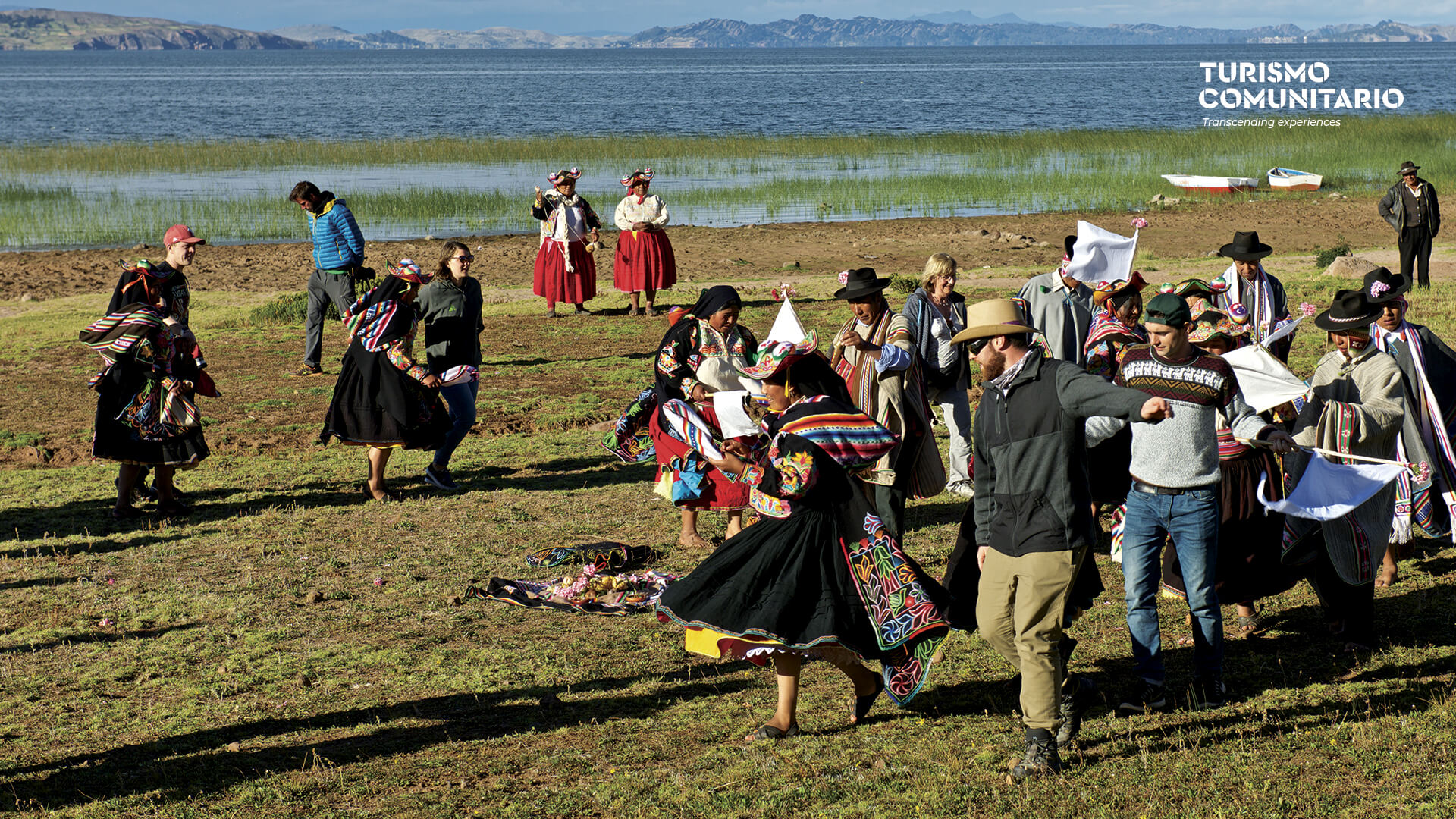 Dancing by Lake Titicaca