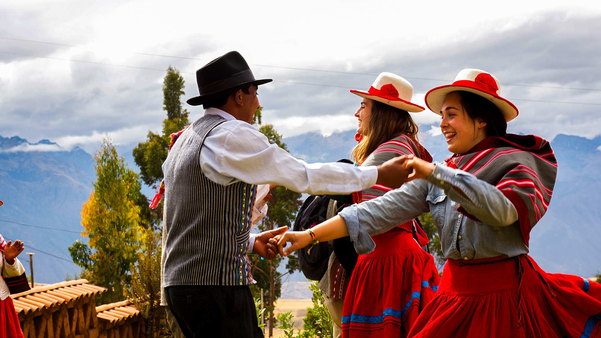 Tourist with women in the area