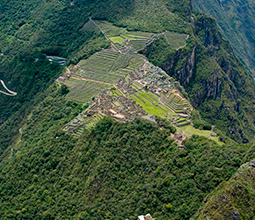 Huayna Picchu seen from above