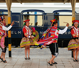 Tourists in the Andean Explorer Train