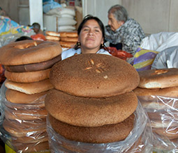 Artisanal breads in the Sacred Valley
