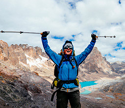 Trekking in the snow of Ancash