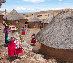 Villagers in Tikonata island lodge