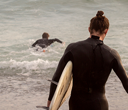Surfing in Lima