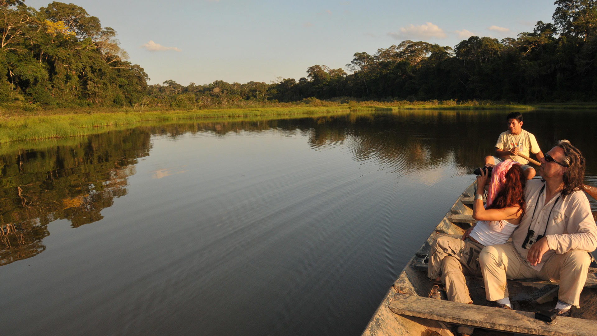 Sailing in the Tambopata National Reserve