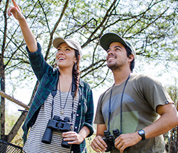 Tourists observing the flora in the Chaparrí National Reserve