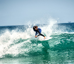 Surfer in the beach