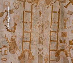 Manto colonial en la iglesia de San Pablo. Manto colonial en la iglesia de San Pablo.