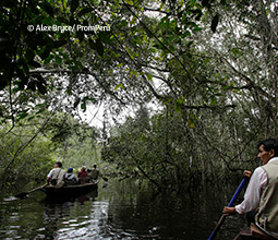 Paseo en bote en la reserva de Tingana. Paseo en bote en la reserva de Tingana.
