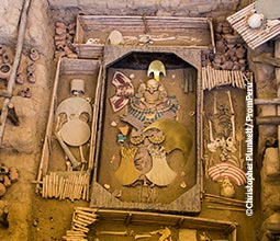 Reconstrucción de la tumba del Señor de Sipán