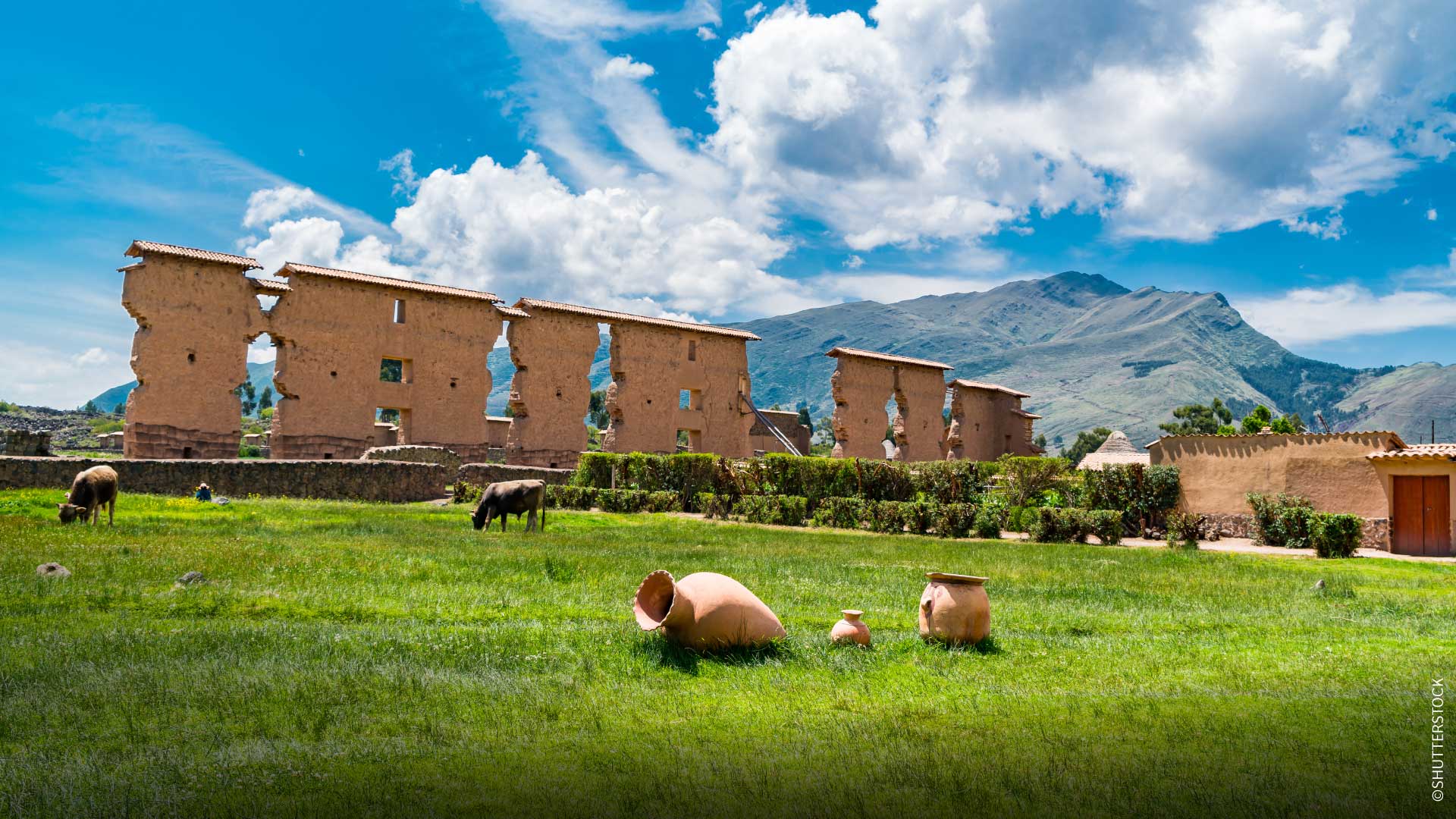 Vue du Temple de Wiracocha, Raqchi, Cusco.
