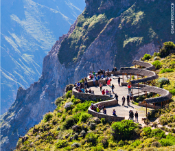 Vista aerea del Canyon del Colca