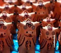 クスコでの手工芸品展