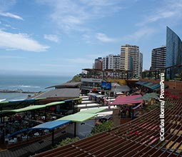 Vista do Shopping Center Larcomar